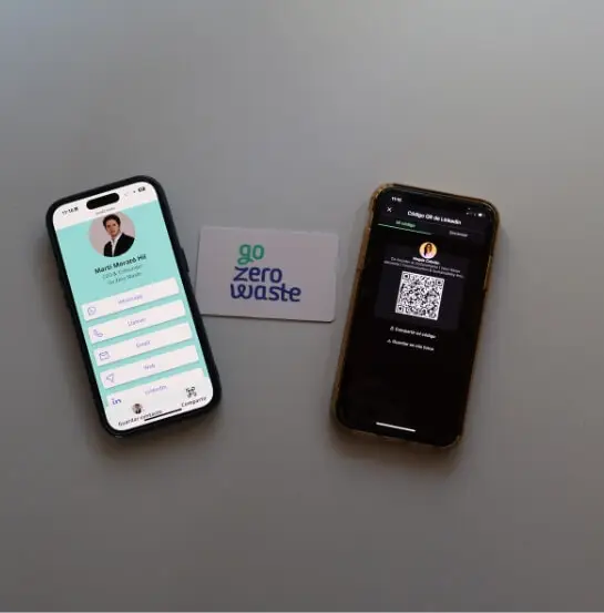Tarjeta NFC y Qr de Linkedin