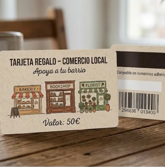 La tarjeta regalo local