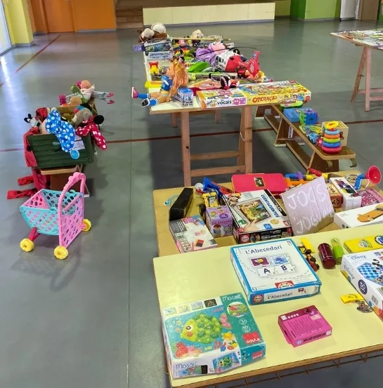 Mercado de Intercambio que hicimos en el colegio La Cabanya